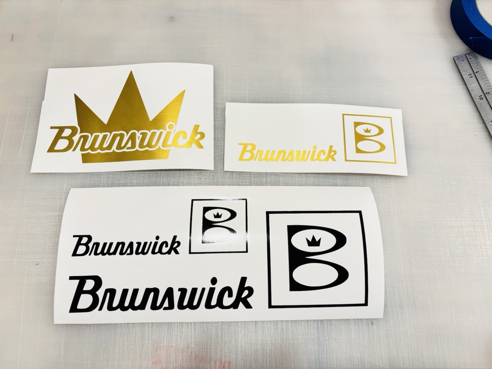 Brunswick Crown Logo Die Cut Vinyl Decal Pool Table Car Windows Bowling Billiard
