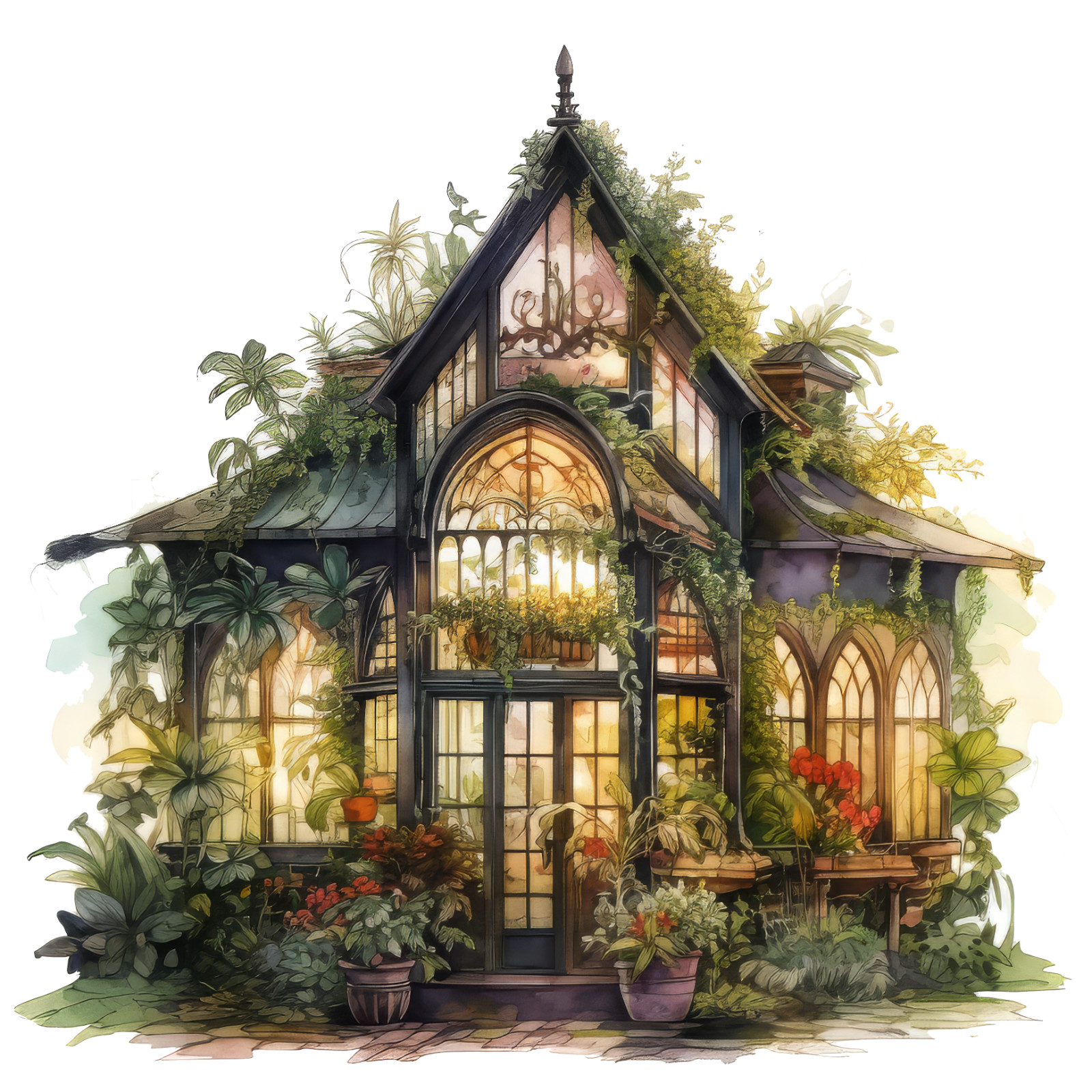 Wall sticker Enchanted Greenhouse Wall sticker 18 x 18 cm large