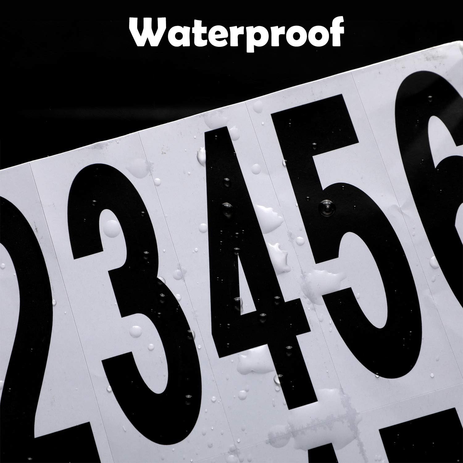 Versatile Waterproof Address Decals – 240 Reflective Vinyl Number Stickers