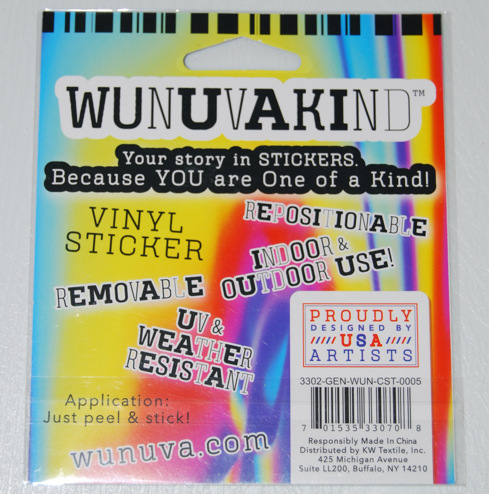 Lot of 4 Wunuva Kind Indoor-Outdoor Multicolor LAKE LIFE Vinyl Sticker