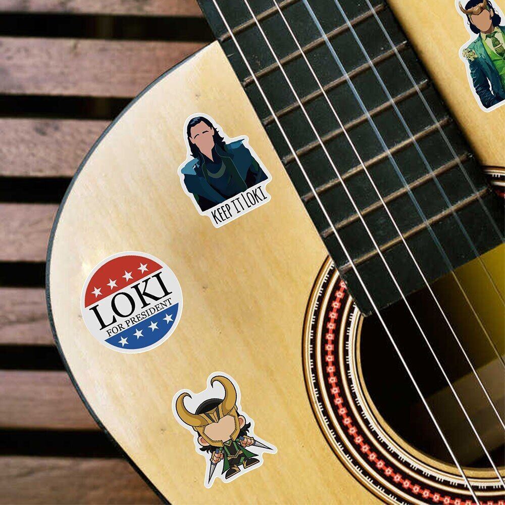 LOKI Vinyl Stickers~TV SHOW Marvel AVENGERS~Waterproof Laptop Skateboard Decals