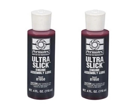 2x NEW PERMATEX ULTRA SLICK ENGINE ASSEMBLY LUBE; 4 OZ