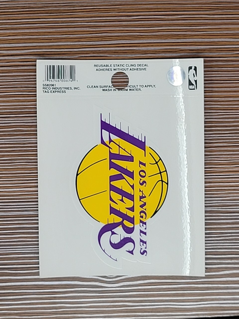 NBA Los Angeles LAKERS 3.5 x 4.5 inch Decal Reusable Sticker