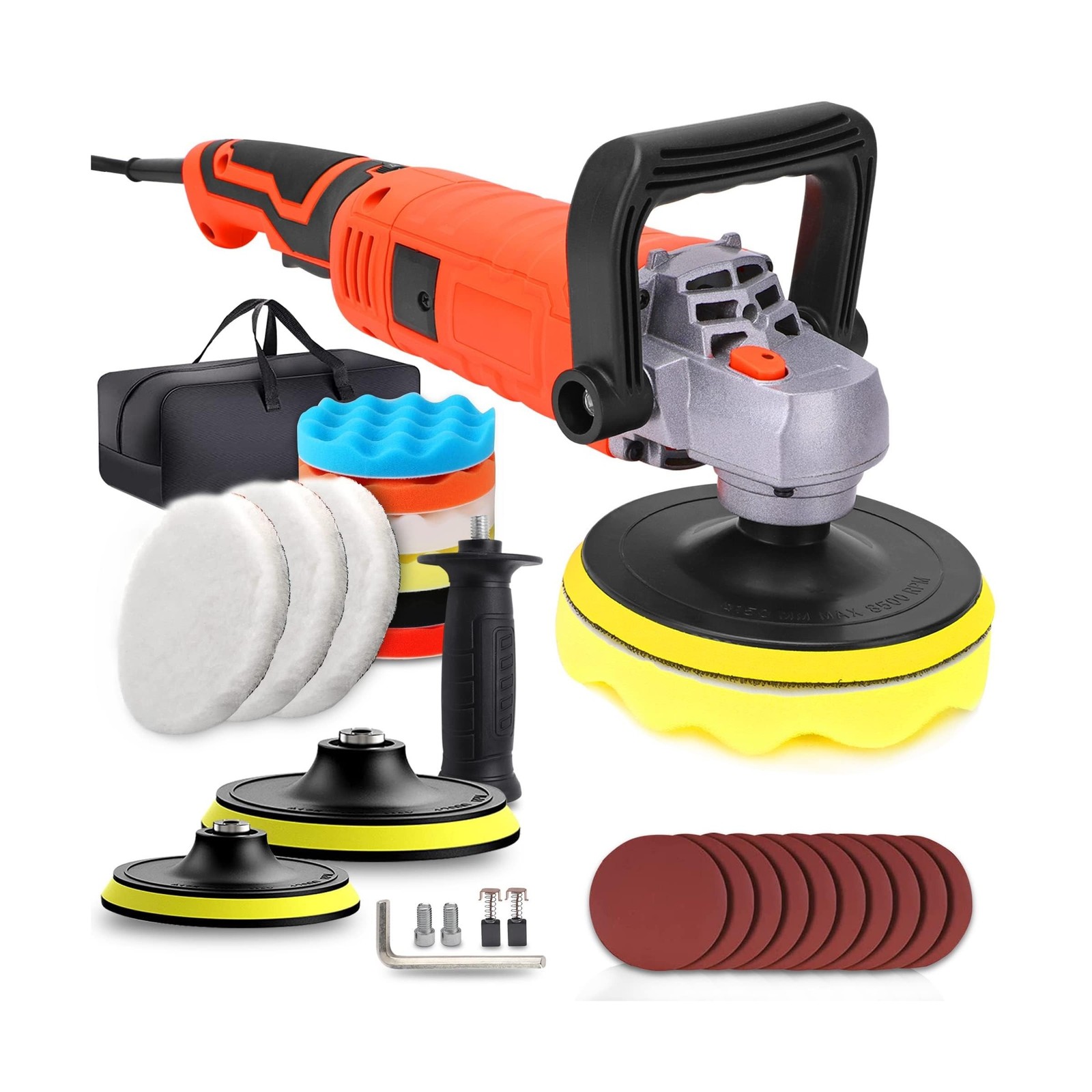 Buffer Polisher, Powerful Buffer Waxer, 7 Variable Speed 1000-3500 RPM,Rotary…