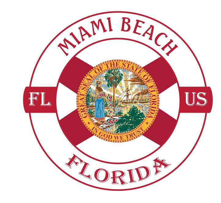 Miami Beach Florida Sticker Decal A1155