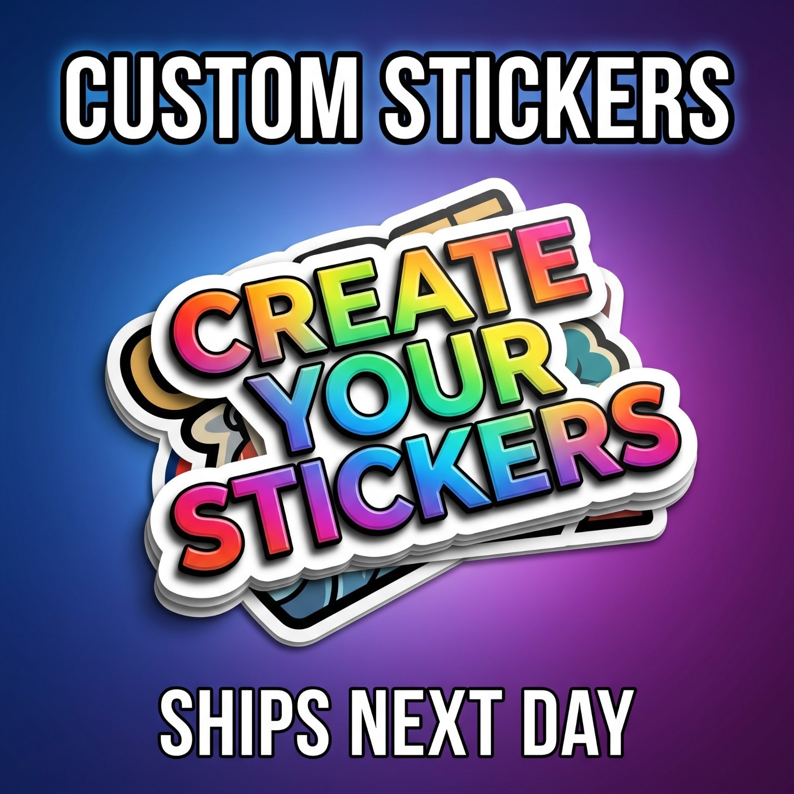 Custom Logo Vinyl Stickers Die Cut Full Color Waterproof Gloss Labels
