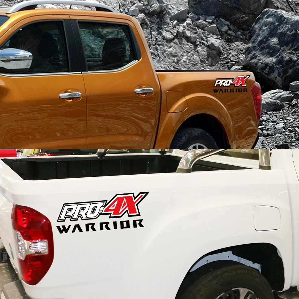 Aftermarket Pro-4X Rear Bed Side Decal for Nissan Navara Warrior / SL / ST | Vin