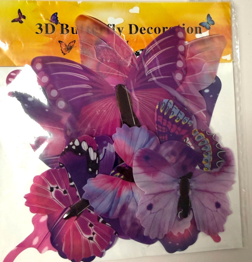 Butterfly Wall Decor 36 PCS, 3D Butterflies Stickers Party Home Decoration