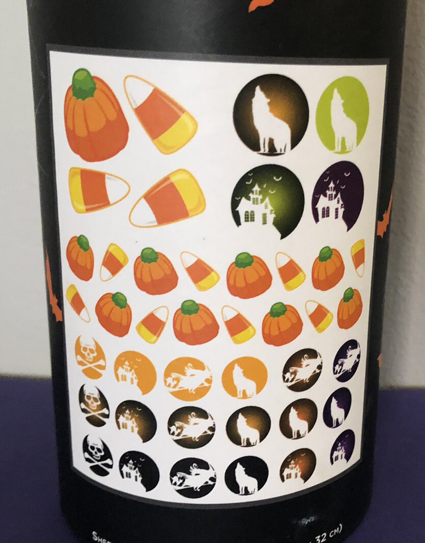 Wall Designer Accents Adhesive Art Halloween Pumpkin Witch Wolf wall decor