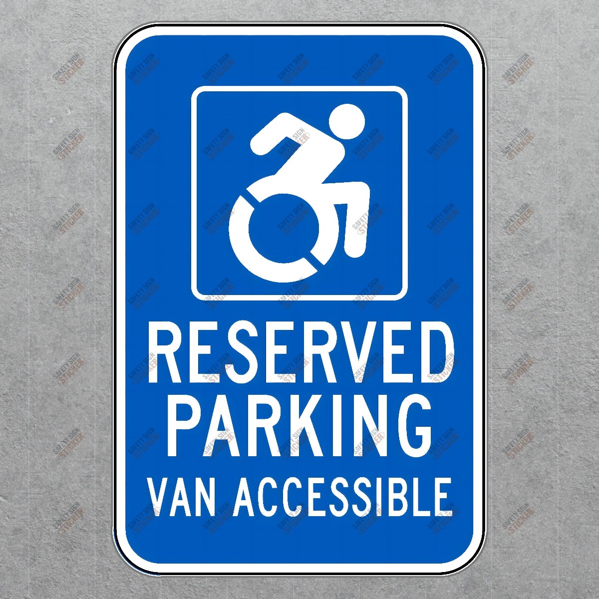 Reserved Parking Sign Van Accessible Essential Safety Signage for ADA #762034