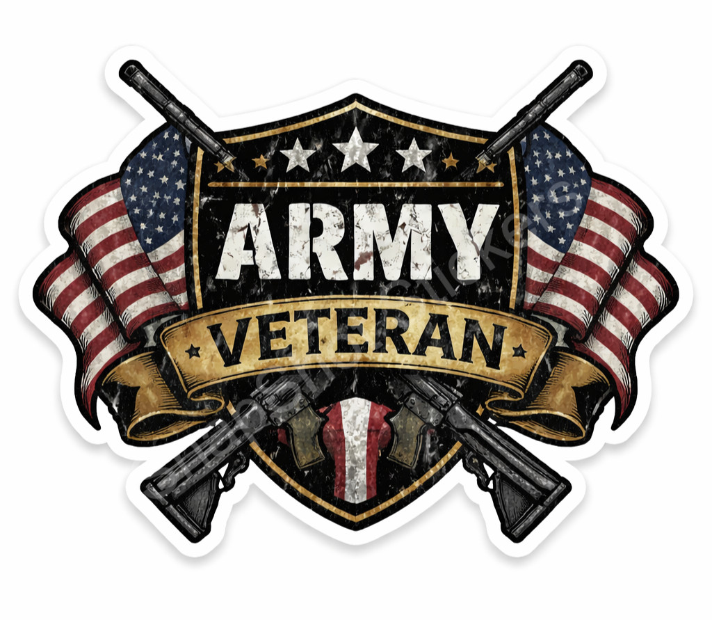 US Army Decal Sticker United States Military Veteran Logo Seal Flag 15
