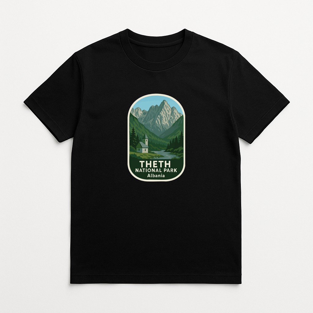 Theth Albania Iron On Heat Transfer Vinyl HTV Die-Cut World National Parks