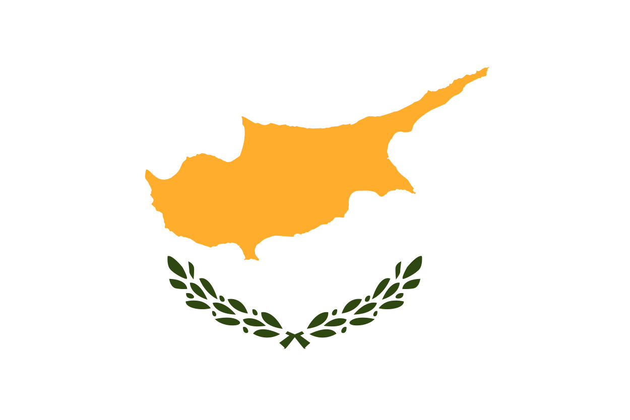 Cyprus Country Flag Vinyl Decal Sticker Car Truck Bumper Laptop Tumbler Mug