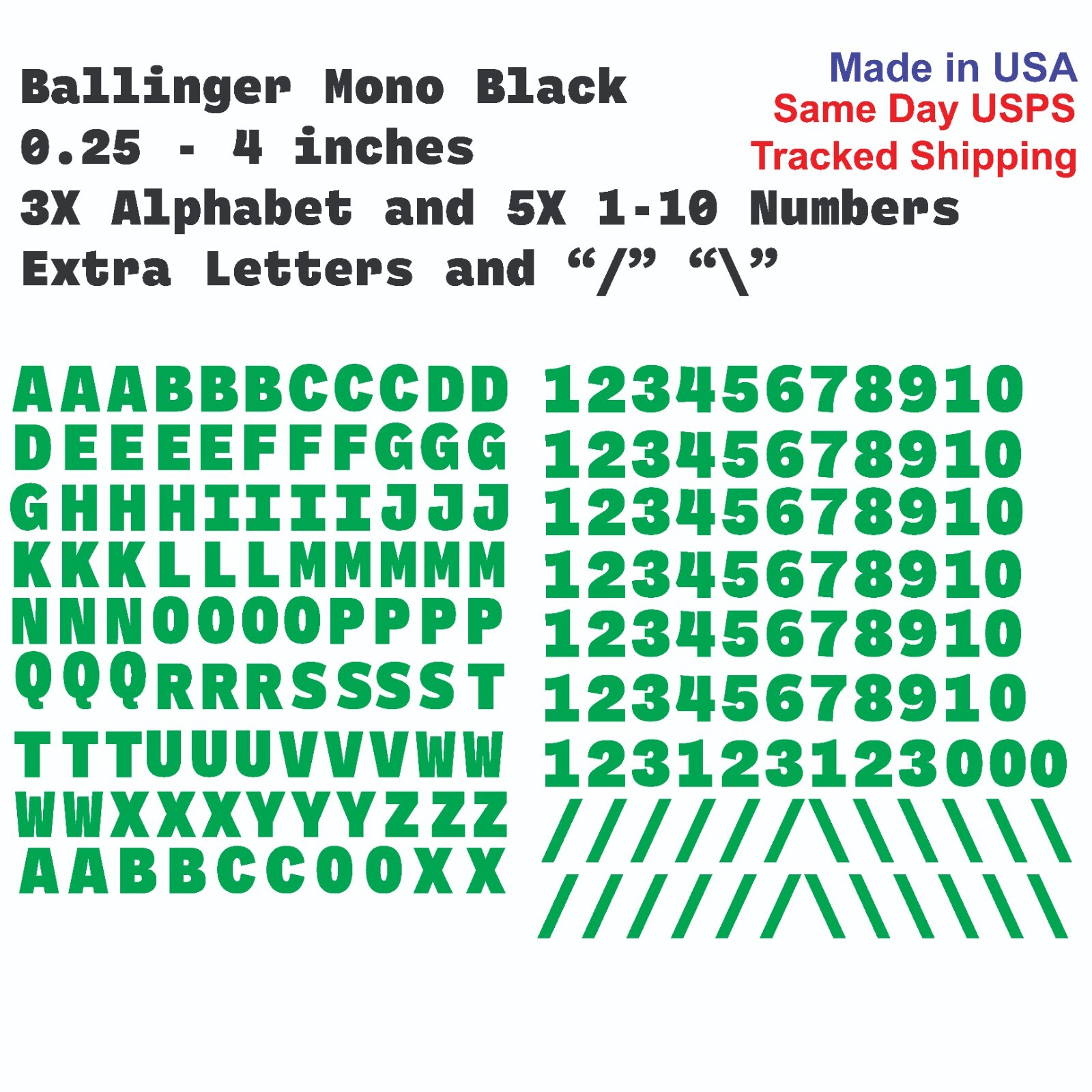 3XAlphabet A-Z & 1-10 Vinyl Decal Numbers – Mailbox, Shop, Wall, Address, Locker