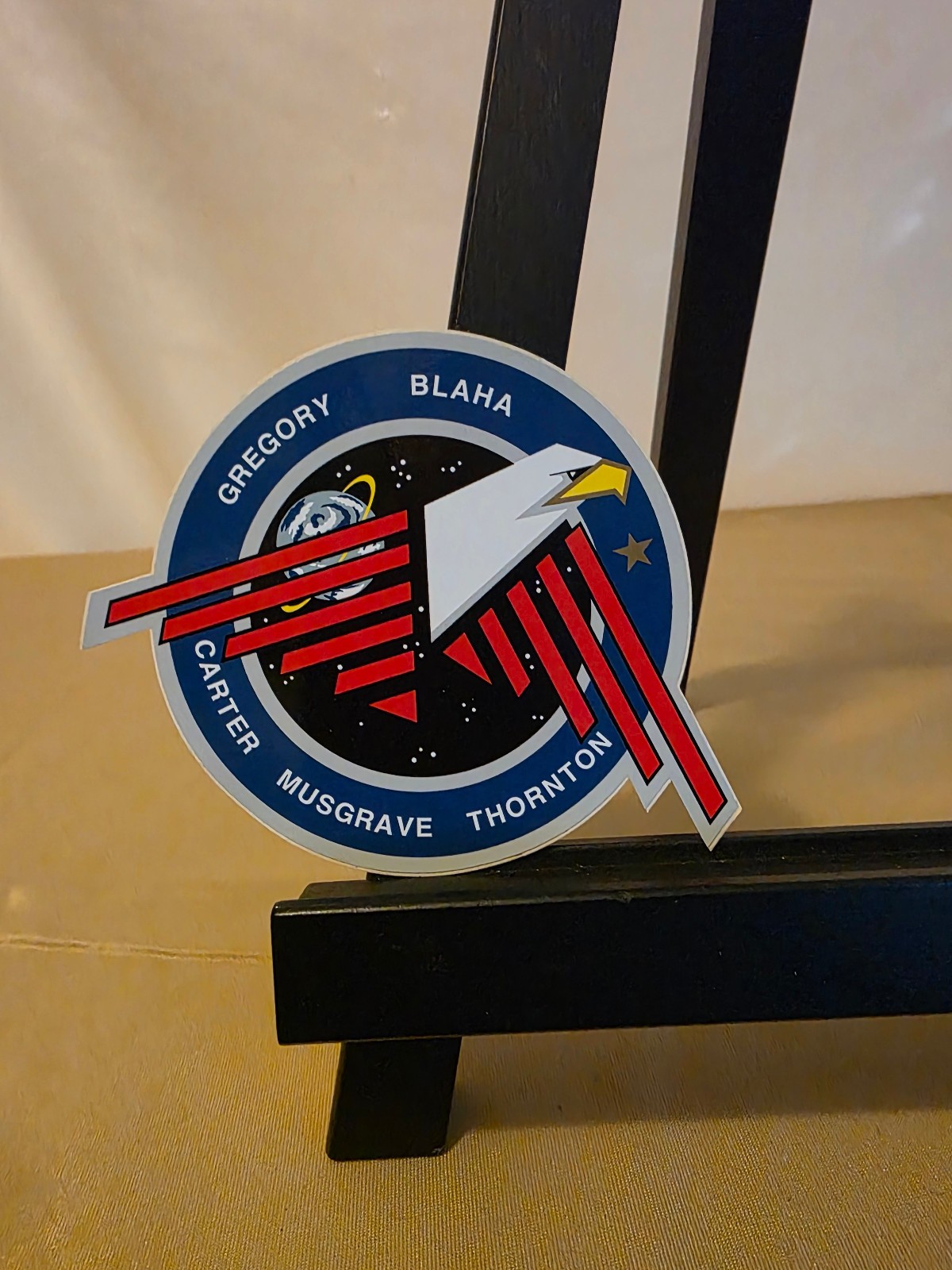 NASA STS-33 Space Shuttle Discovery mission crew Sticker 3 1/2 inch