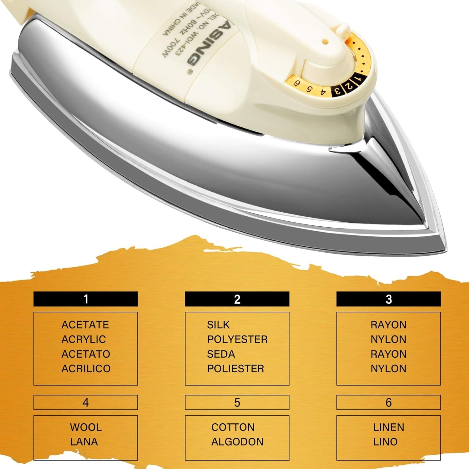 Lightweight Portable Dry Iron for Industry Household Usage Upgraded Mirror Stain