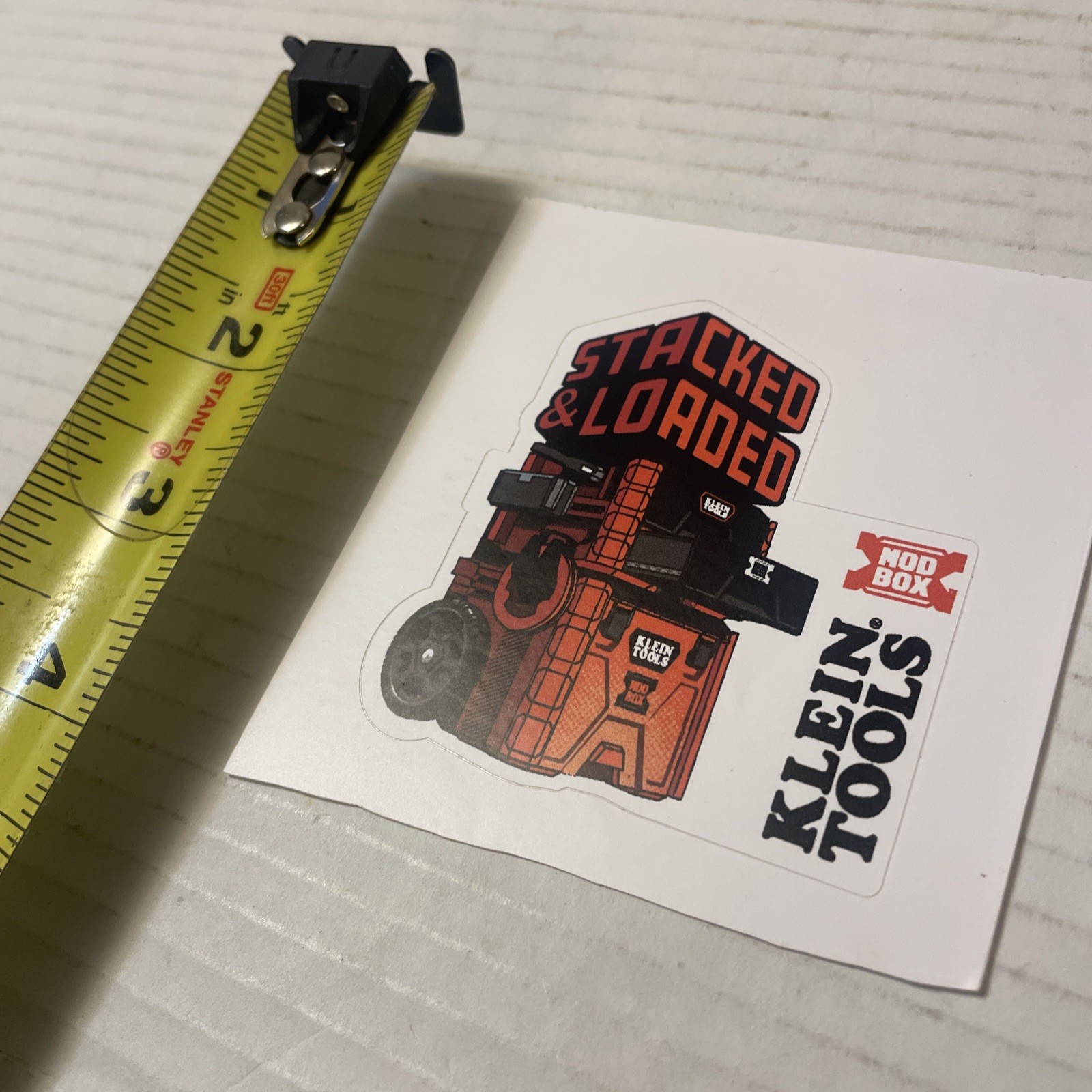 Klein Tools Tradesman Club Exclusive Giveaway Sticker May 2024 Mod Box