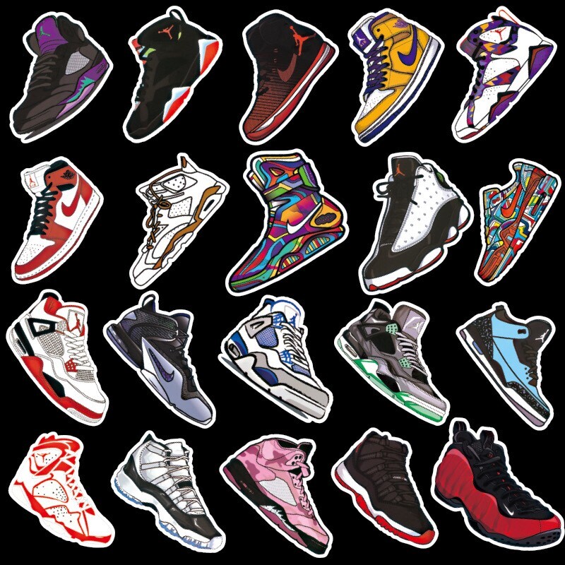 100 pcs Hypebeast Shoe Sneaker Stickers Skateboard FAST SHIPPING