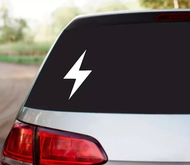 LIGHTNING BOLT Car Vinyl Decal Fast Speed Racing Sticker Tumbler Water Bottle
