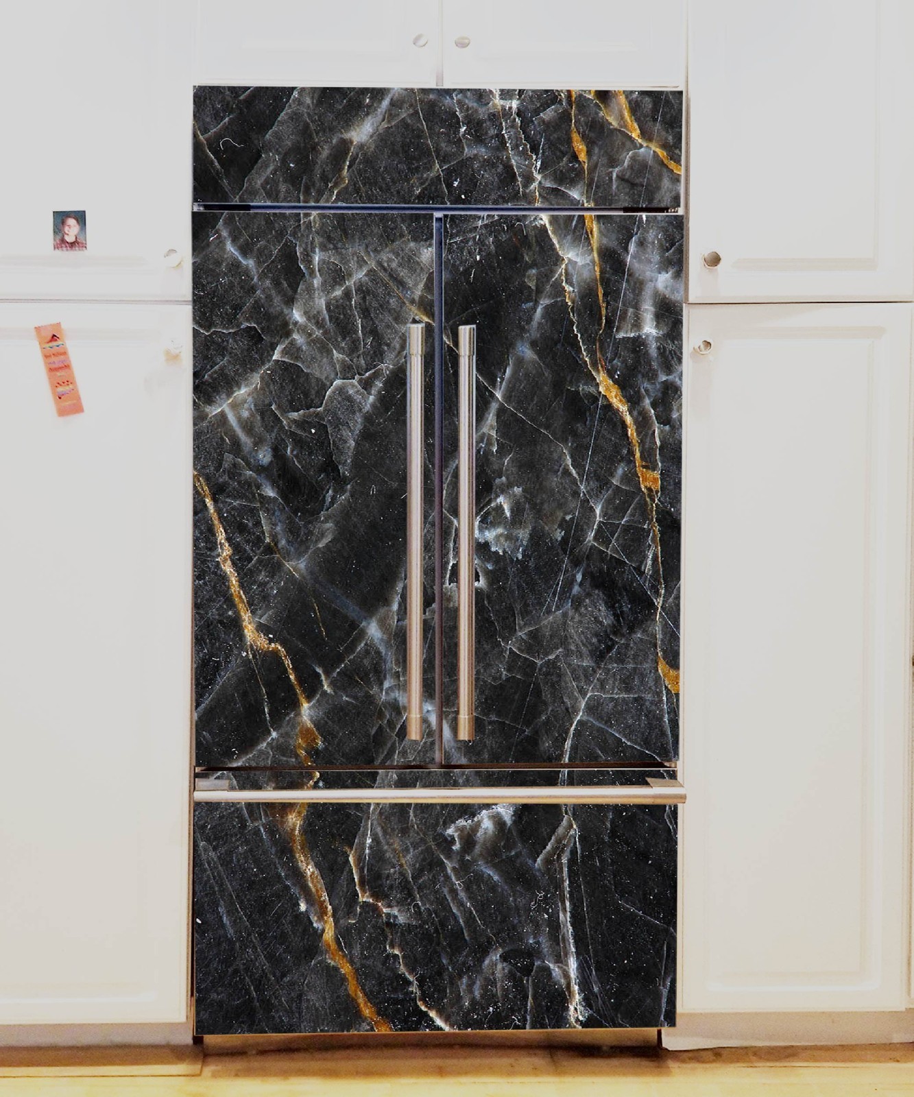 Marble Fridge Wrap Peel and Stick, Instant Kitchen Makeover