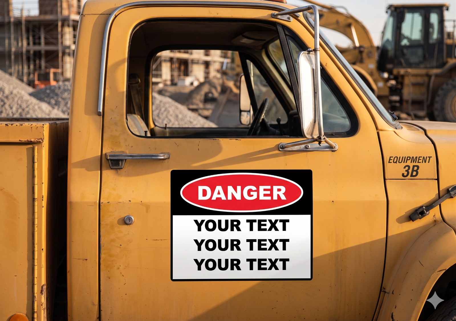 DANGER CUSTOM TEXT DECAL SAFETY SIGN STICKER NOVELTY SAFETY Warning Alert
