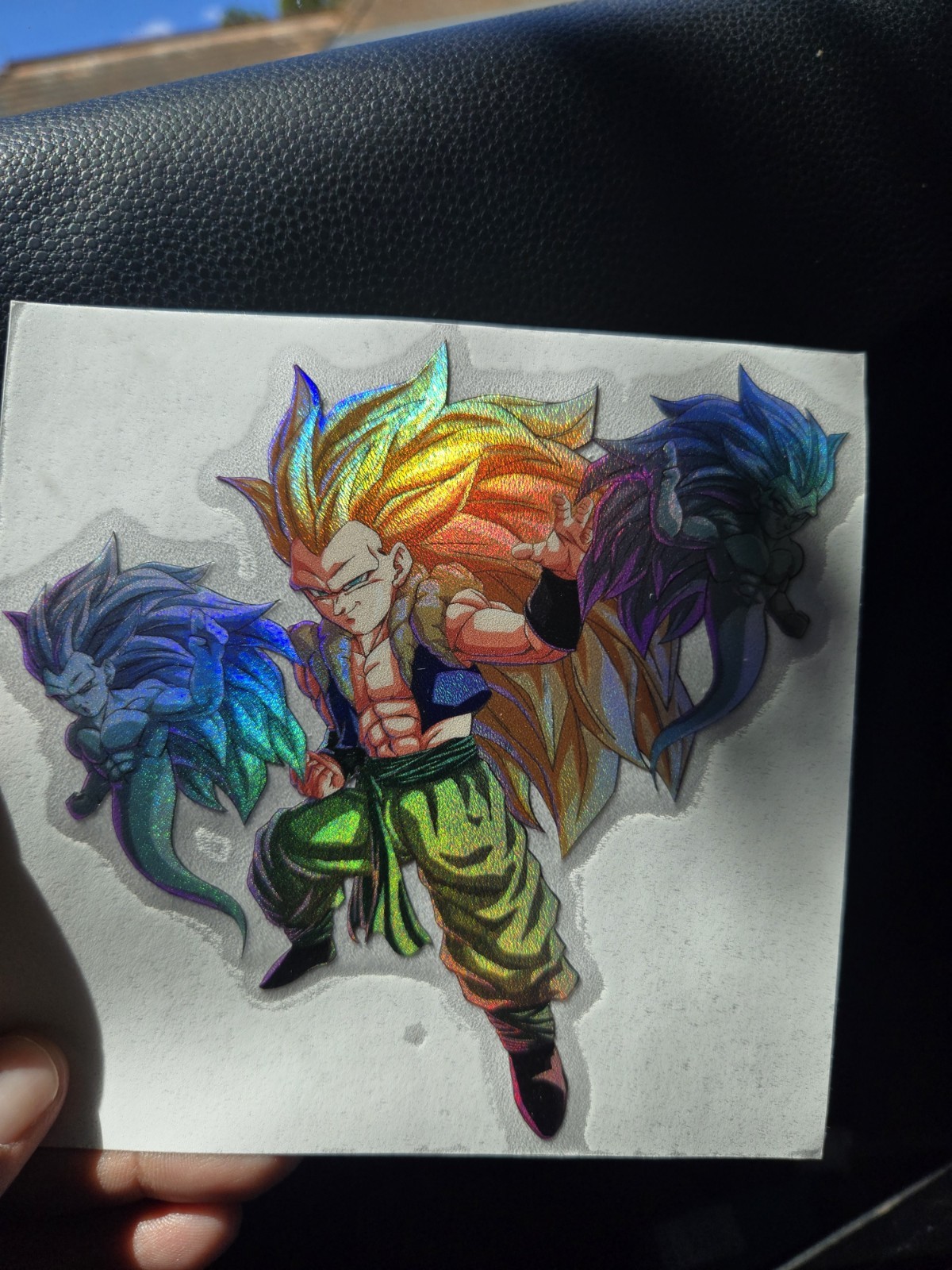 5" Spotholographic Weatherproof Sticker Decal Gotenks Ssj 3 Dragon