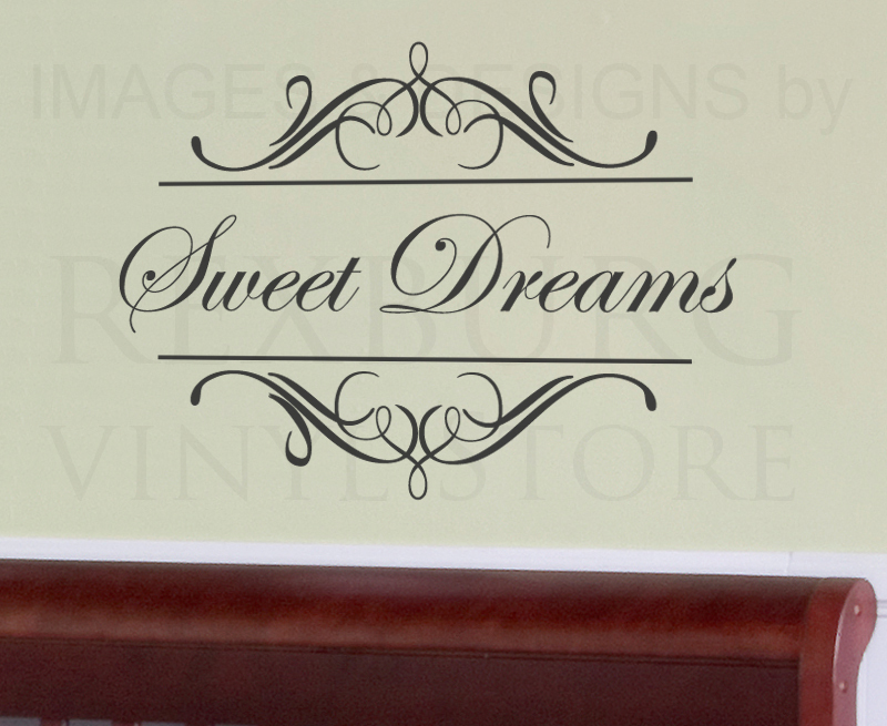 Sweet Dreams Baby Nursery Kids Wall Decal Vinyl Sticker Art Decor Quote A59