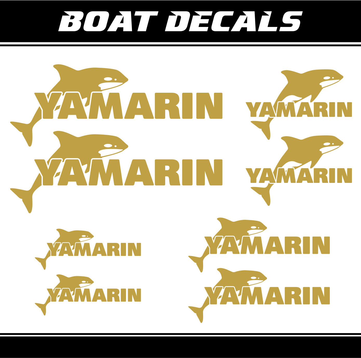 Yamarin Sticker 68DC boat decal set fishing sport replacement vinyl ORACAL