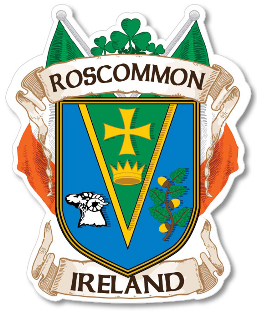 County Roscommon Ireland Irish Decal Sticker