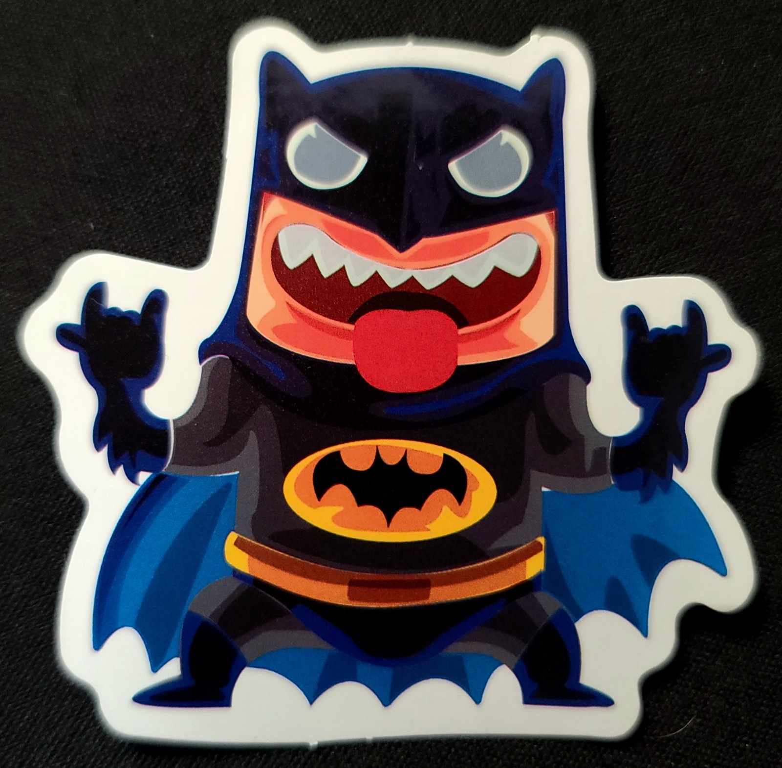 BATMAN STICKER "HALLOWEEN BOO BATMAN" 2 3/4 X 2 5/8" GLOSSY
