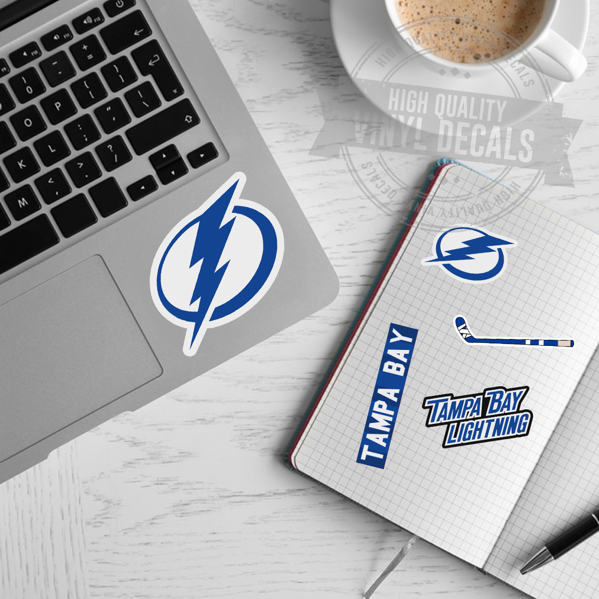 Tampa Bay Lightning NHL Hockey A4 High Quality Printed Vinyl Decal Sticker Kit