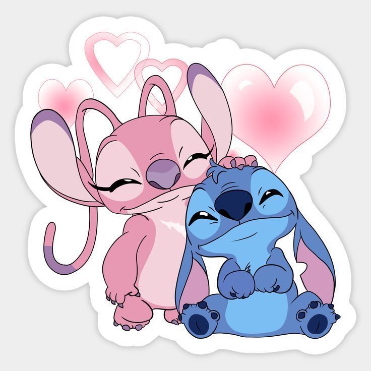 Lilo & Stitch Vinyl Sticker Waterproof, Cute Cartoon Decal for Laptop Car