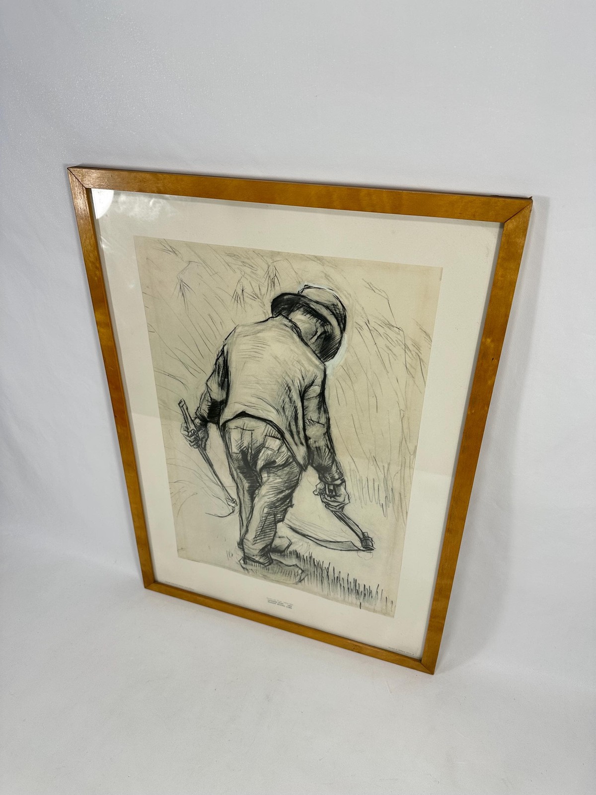Vincent van Gogh Reproduction: Peasant reaping Corn Art Print