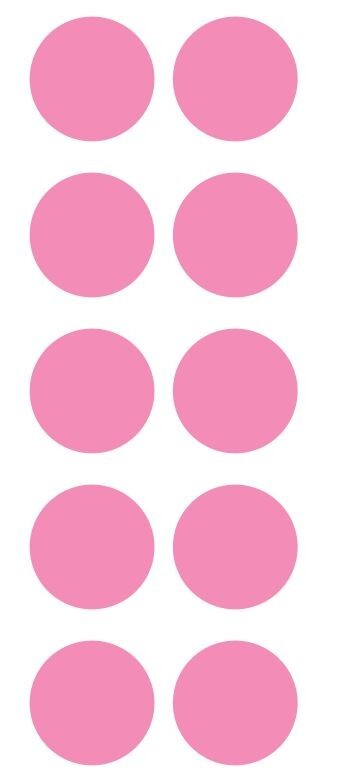 1.5" Red Round Label Dots Stickers Color Coding Inventory 1.5 Inch Dot