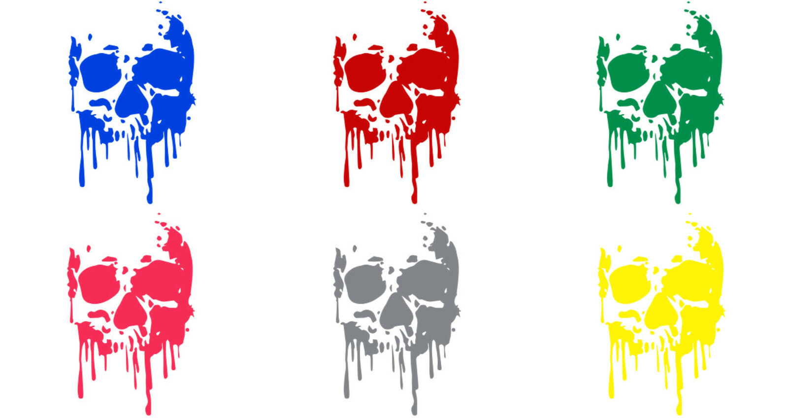 Vinyl Decal Truck Car Sticker Laptop – Zombie Horror Halloween Bleeding Skull
