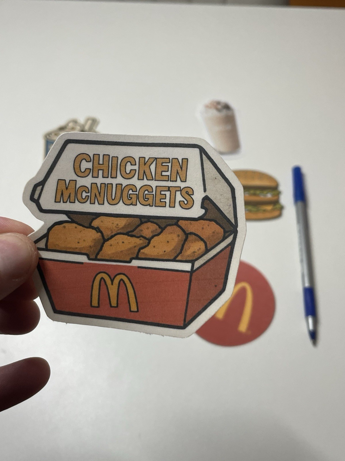 McDonald's Food Theme Sticker Set Multicolor Fast Food for Laptop Wall
