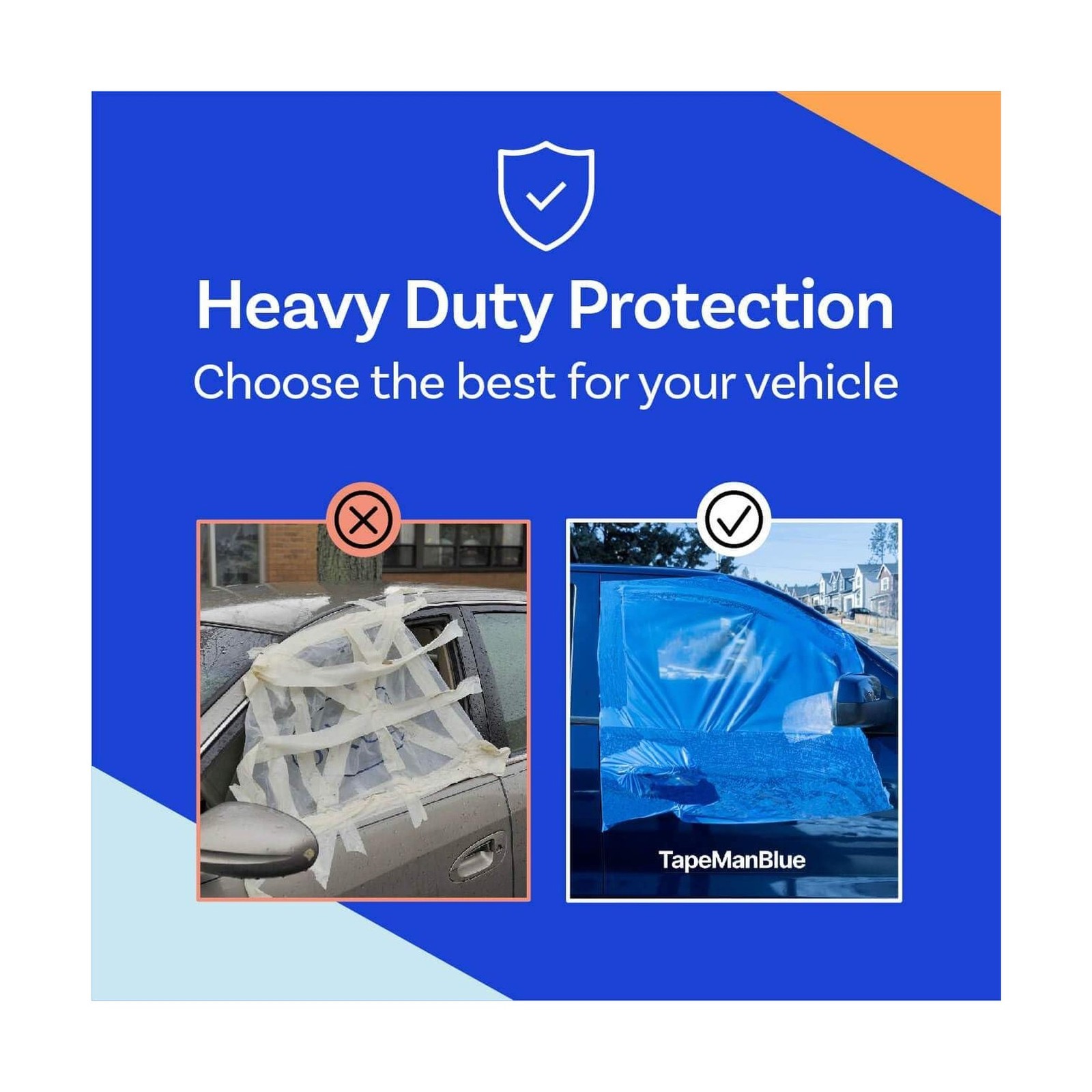 Crash/Collision Wrap, 36 inch x 200 feet, Blue Collision Wrap for Damaged Veh…