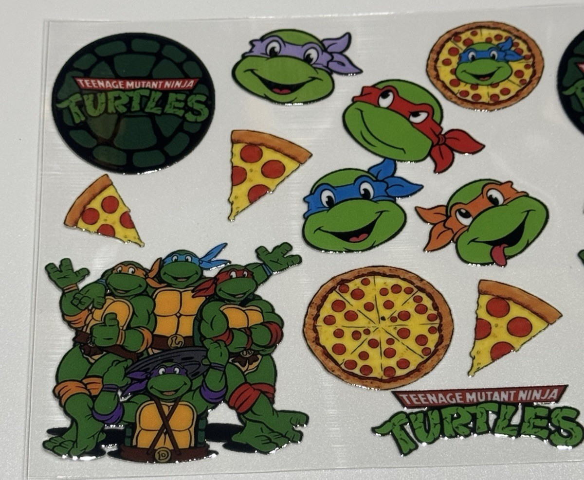 4 Cup Wraps Teenage Mutant Ninja Turtles UV DTF Assorted Set for 16 oz Cups TMNT