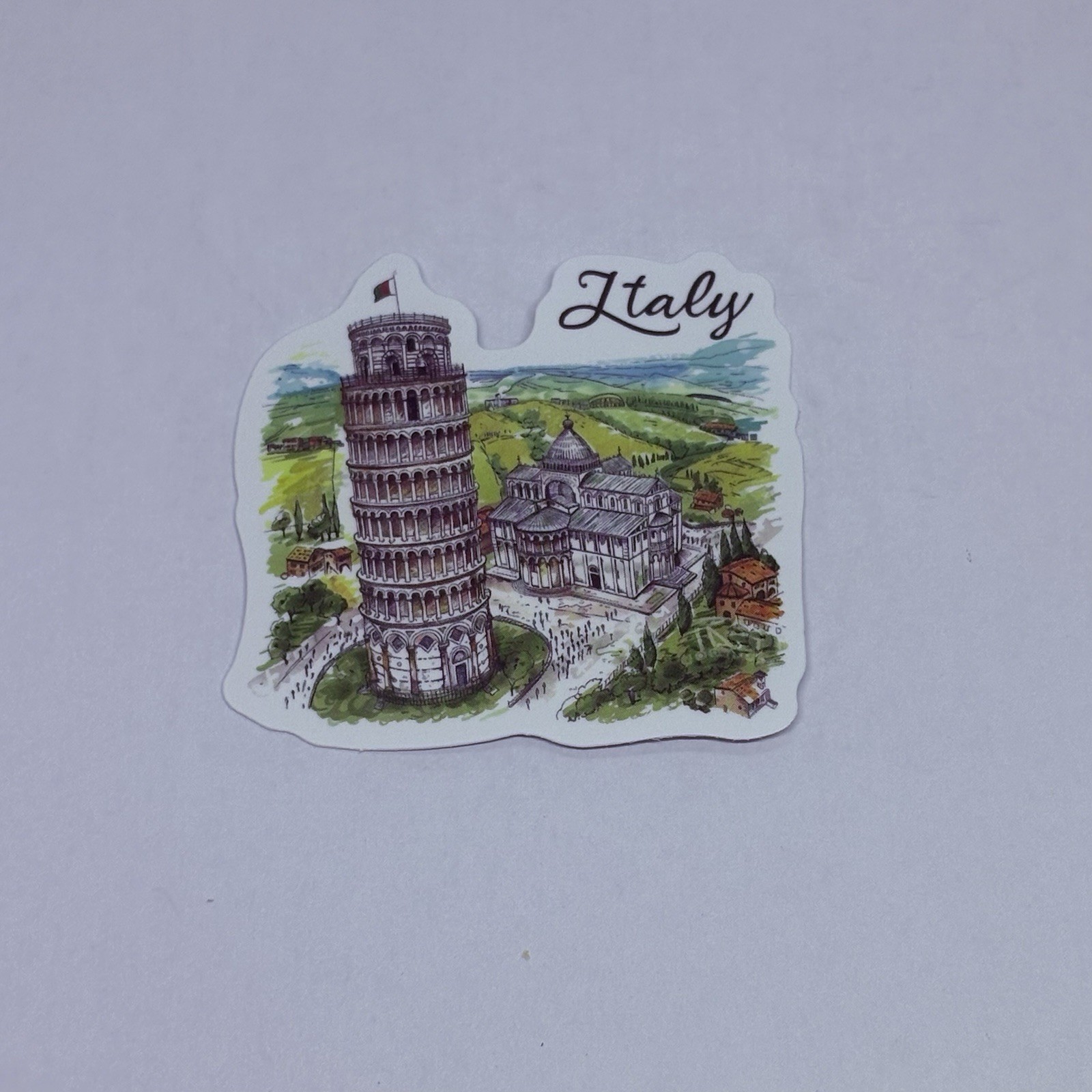 Italy Sticker Pisa Tower Travel City Tour Drawn Art Decal Vinyl Souvenir Tc9