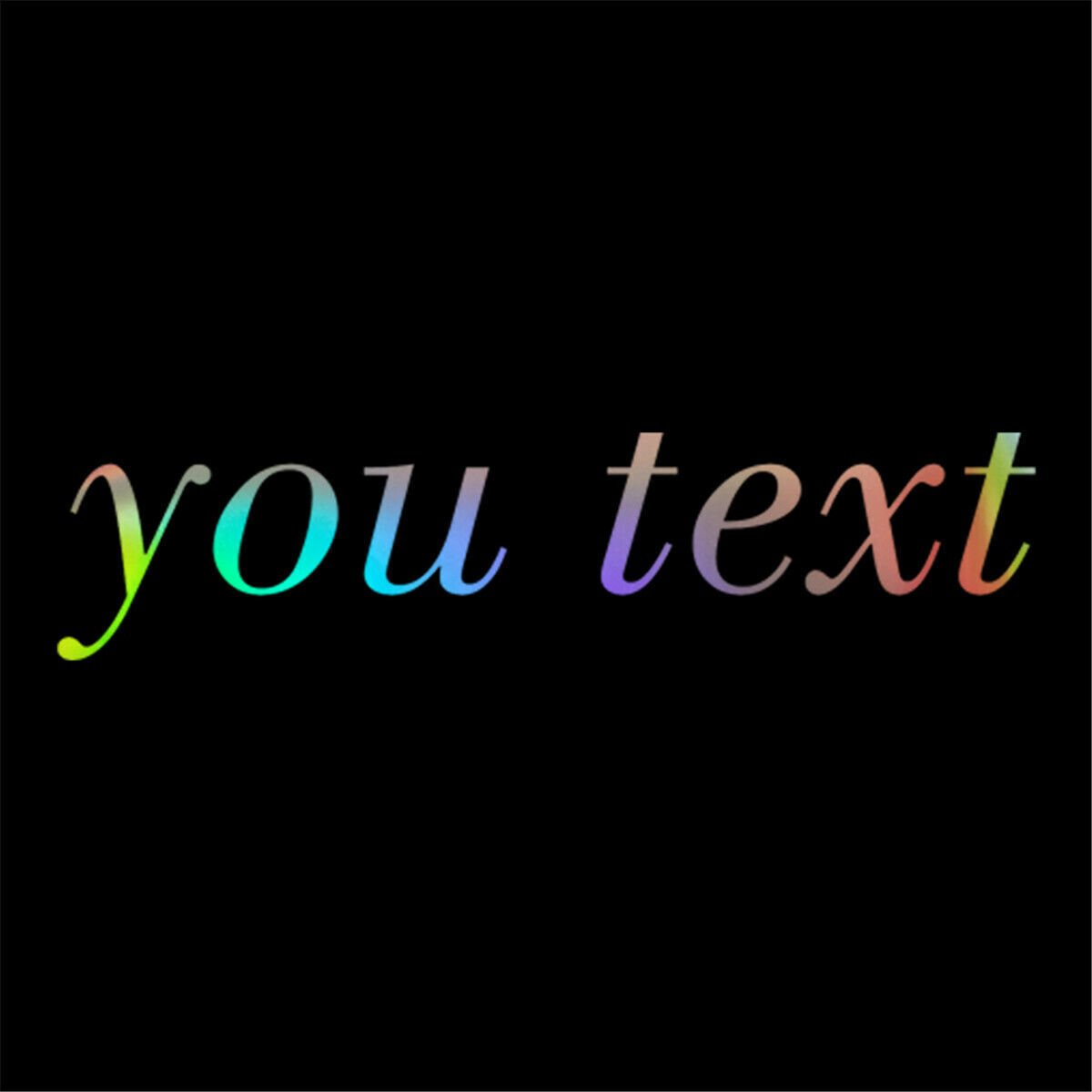 2X Custom Text Decal YOUR TEXT Car Window Vinyl Sticker Personalized Lettering
