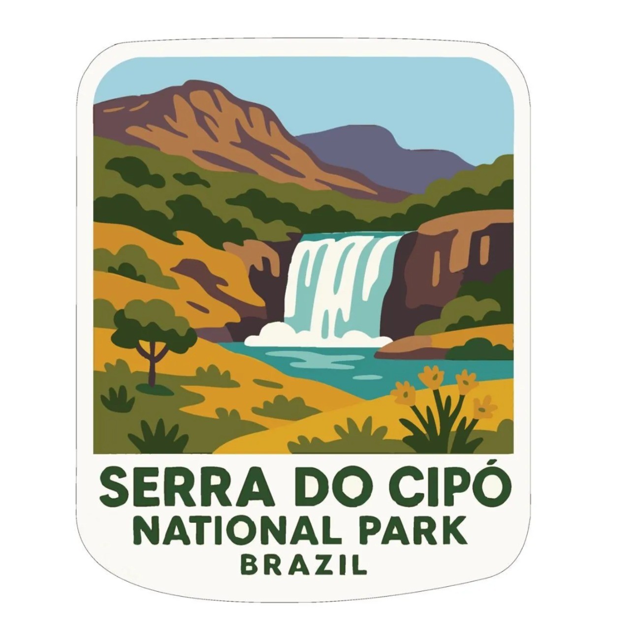 Serra do Cipó Brazil Iron On Heat Transfer Vinyl HTV World National Parks