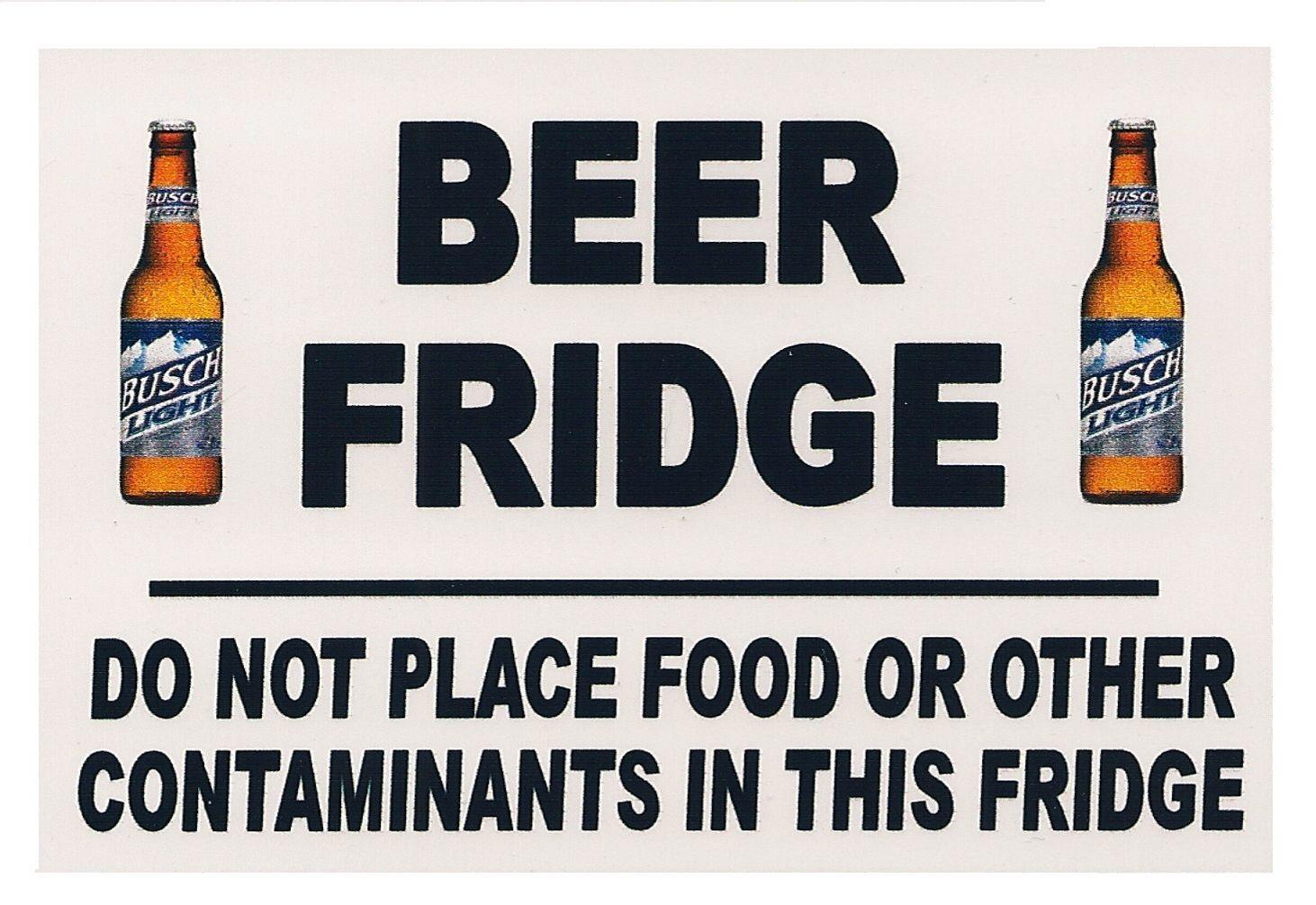 BUSCH LIGHT BEER REFRIGERATOR SCHOOL LOCKER MAGNET CHRISTMAS GIFT MAN CAVE FUNNY