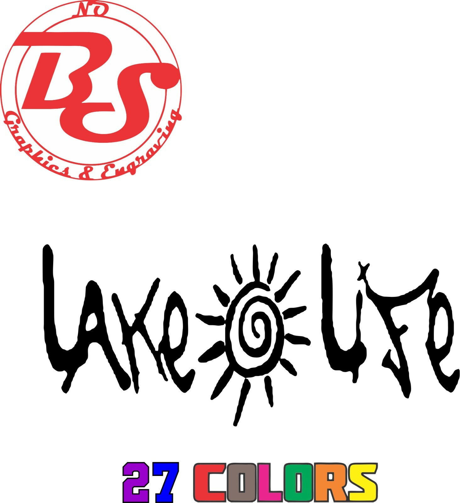 6" Lake Life Pontoon Vinyl Decal Party Boat Sticker Fishing Summer Fish Car noBS