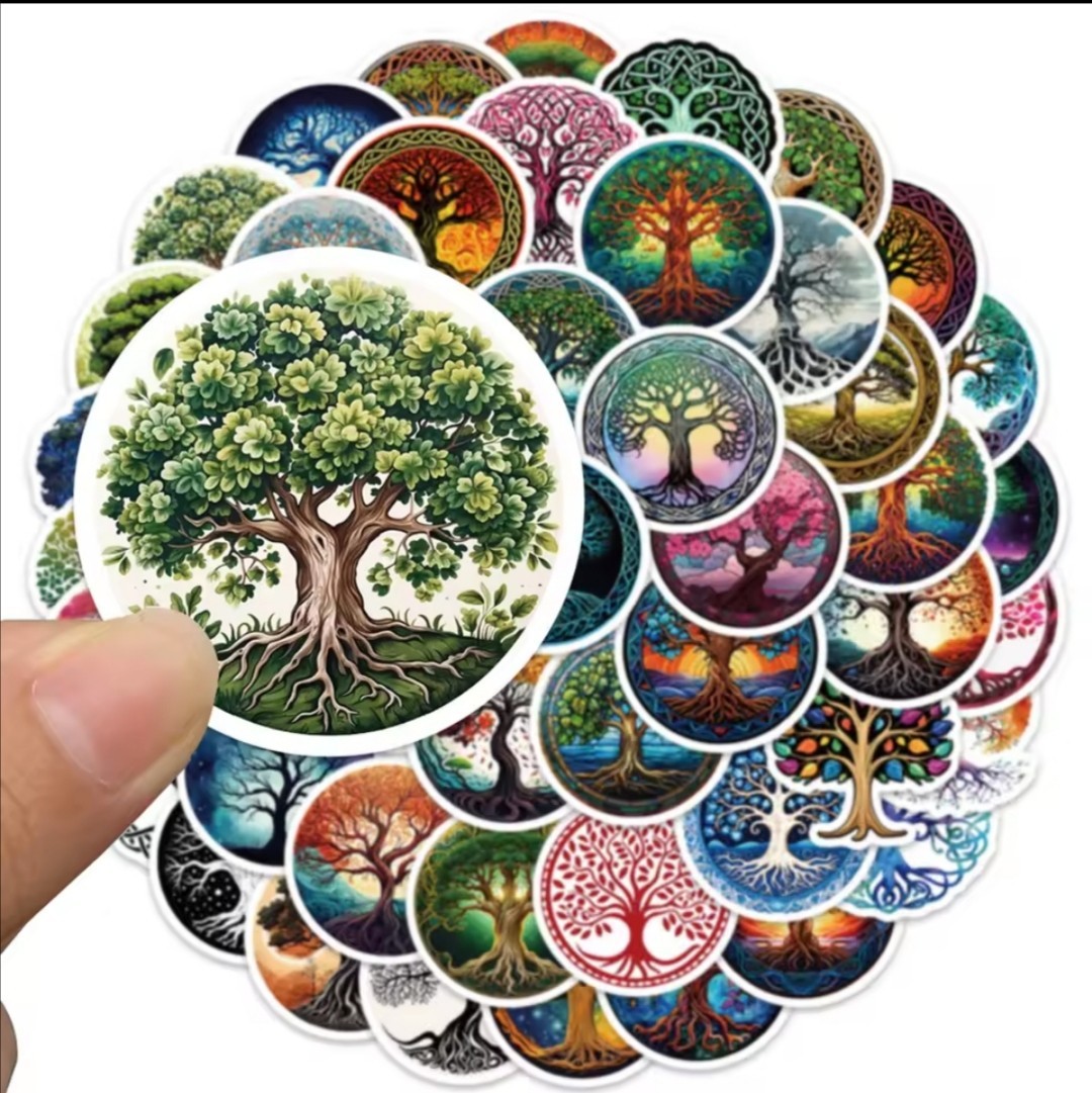 20 PCS Tree of Life Celtic Pagan Totem Stickers 2 BRAND NEW
