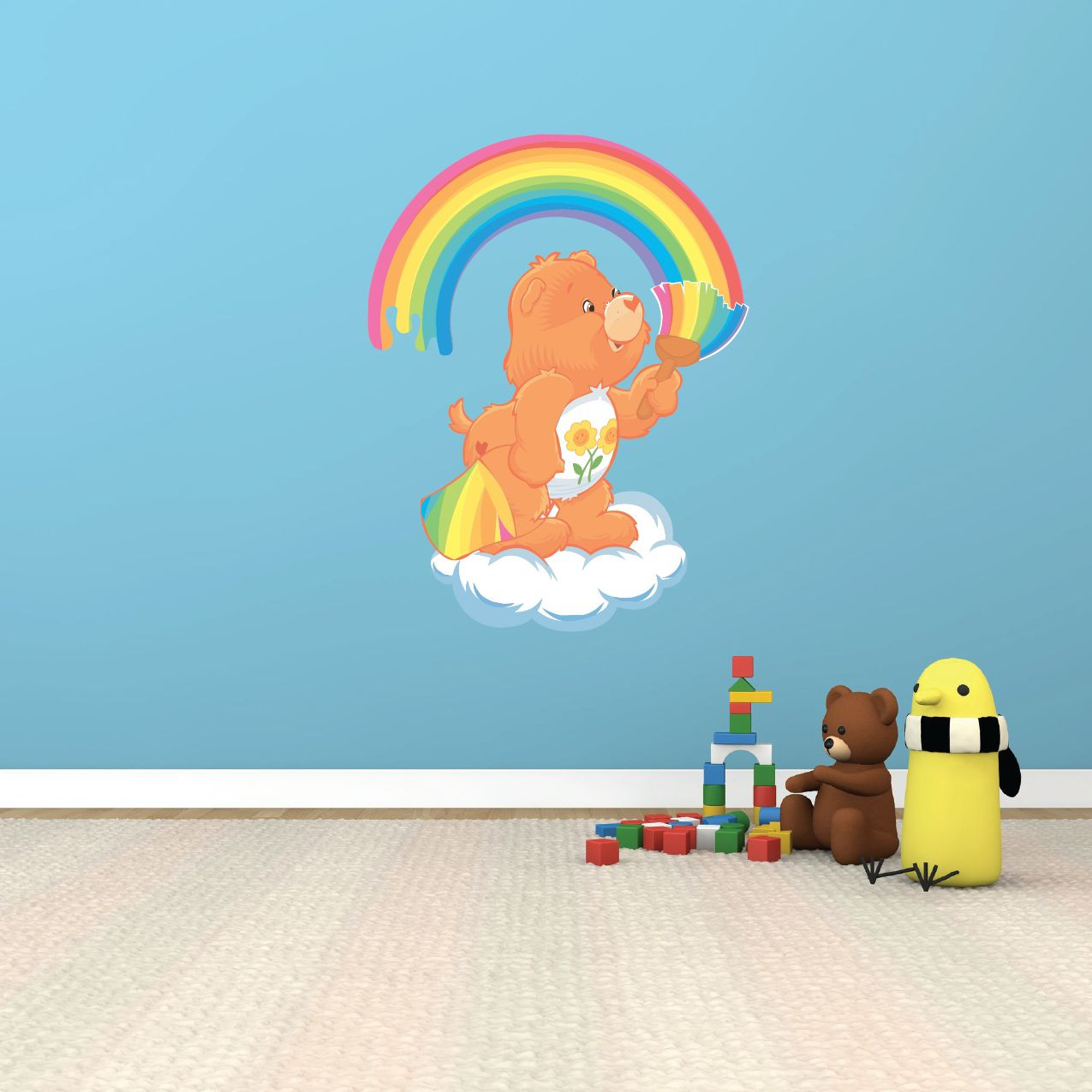 Care Bears Rainbow Cartoon Kids Room Wall Garage Decor Sticker Decal 20"X25"