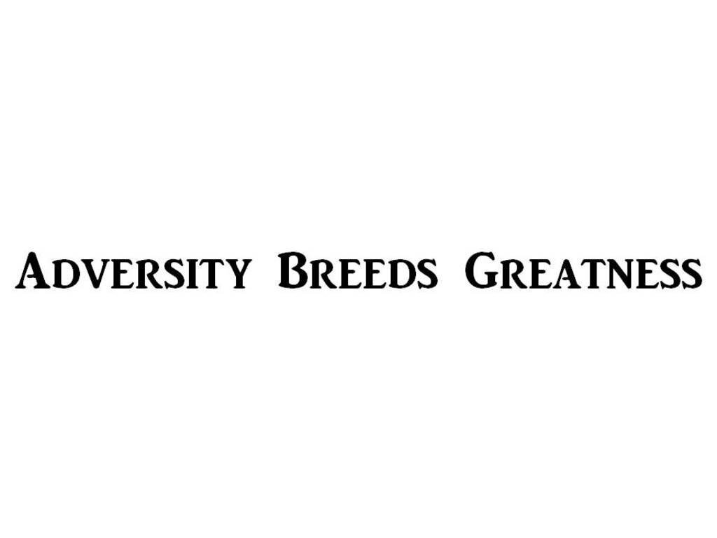 CMI440 Adversity Breeds Greatness | Motivational Decal | Inspirational Decal |