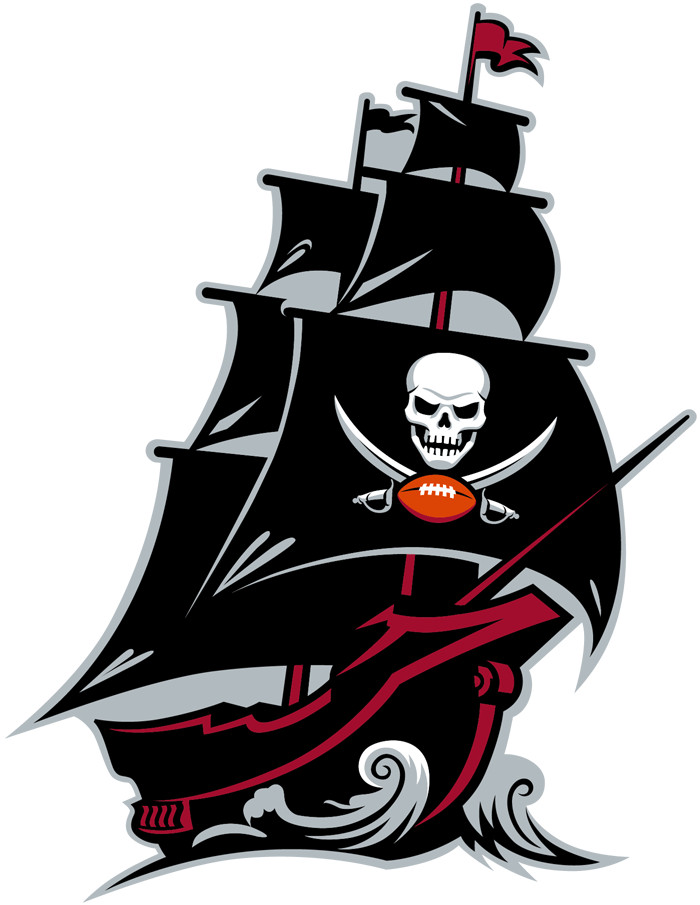 Tampa Bay Red Pewter Football Weather Resistant Vinyl Sticker/Decal 06