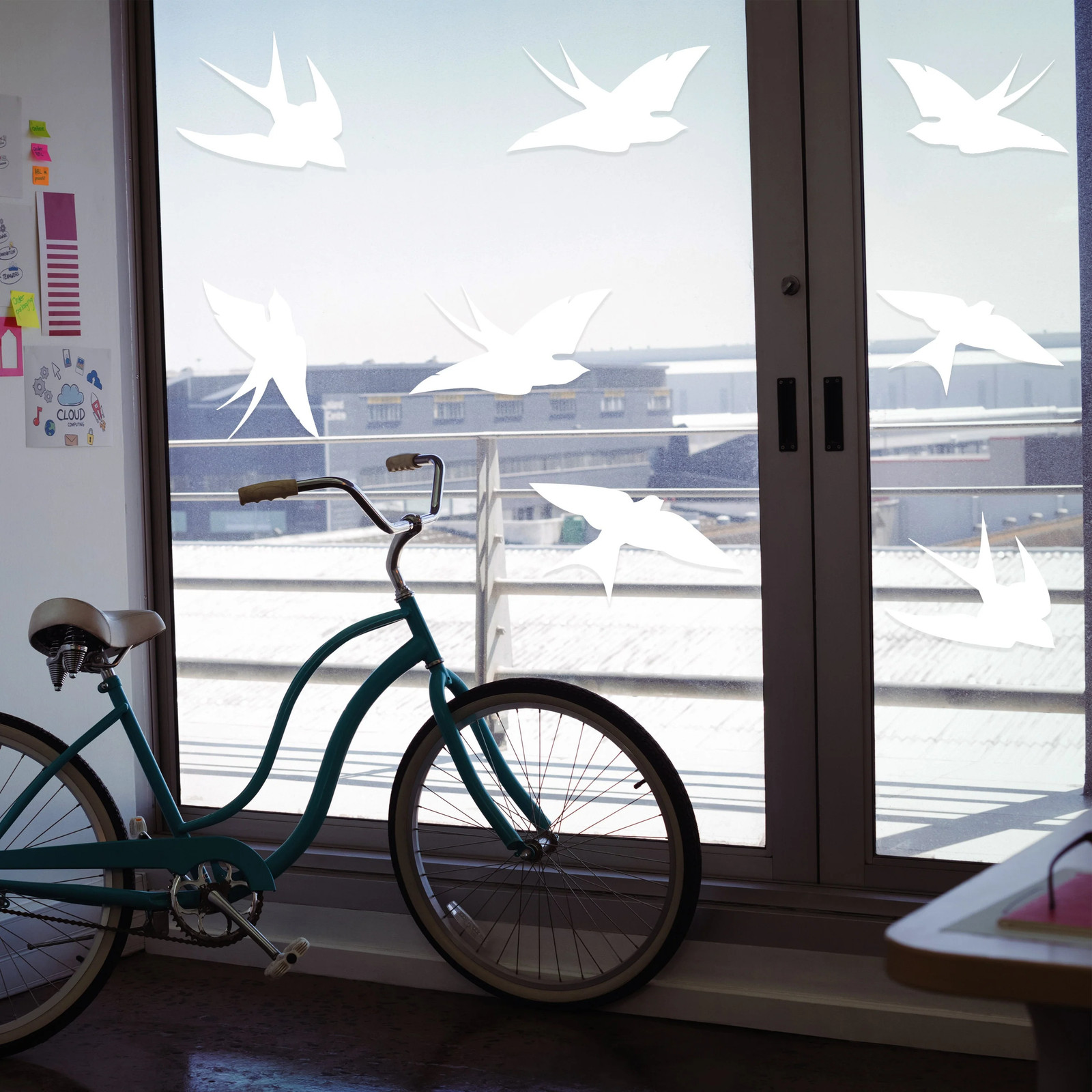 24x Window Decal For Bird Strike Glass Anti Collision Cling Sticker – Deterrent