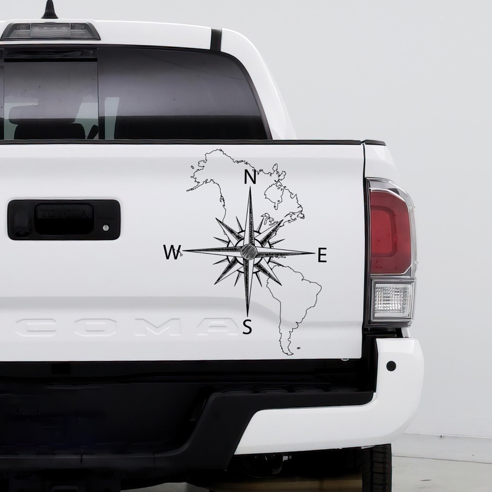 Nautical Map of North & South America w/ Compass Wall Decal Stickerbrand #6018