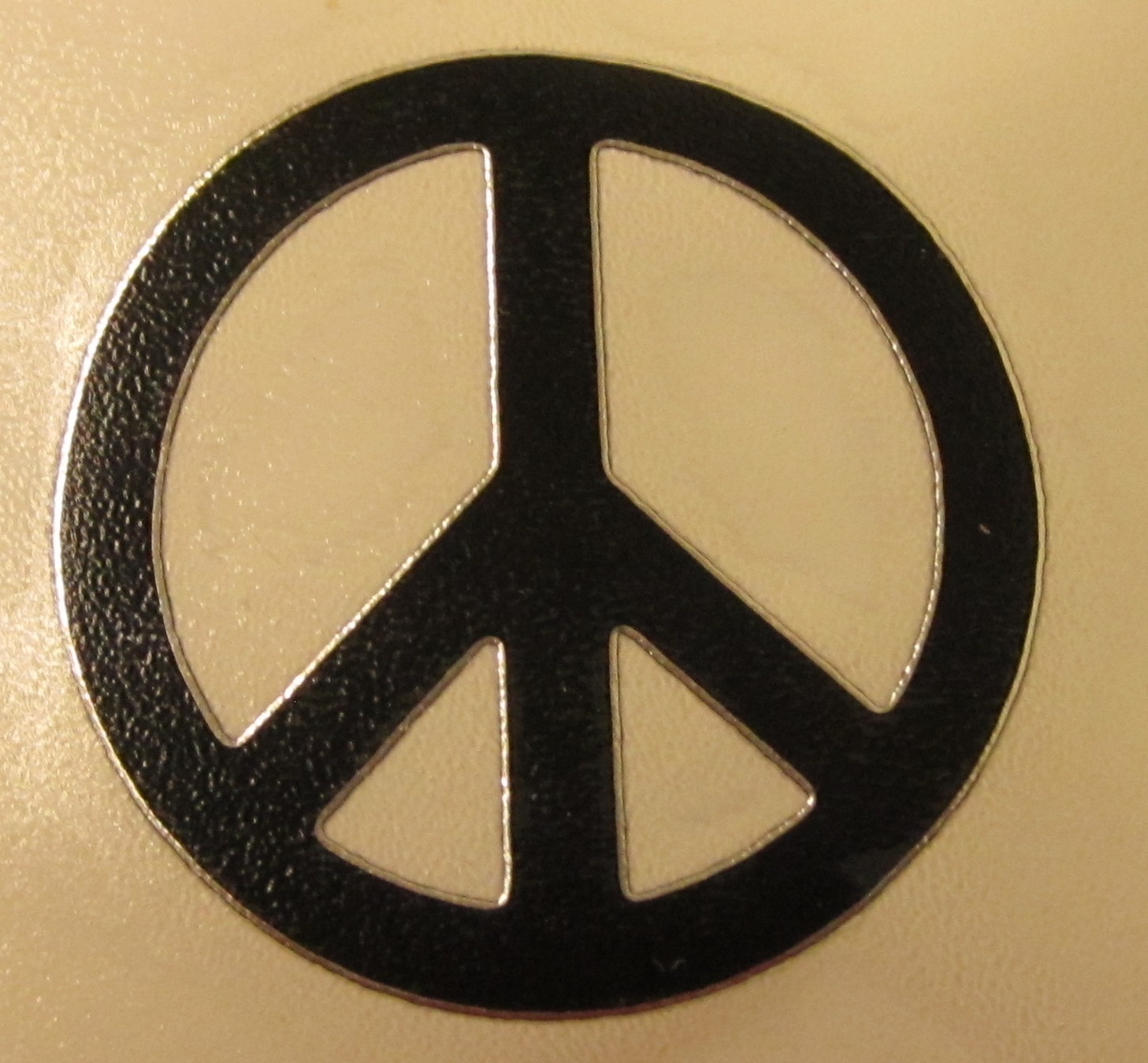 Peace Sign Vinyl Decal Sticker 1.25" Diameter (Made in USA)